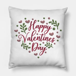 HAPPY VALENTINE'S DAY - HEART DESIGN - TSHIRT - LOVE Pillow