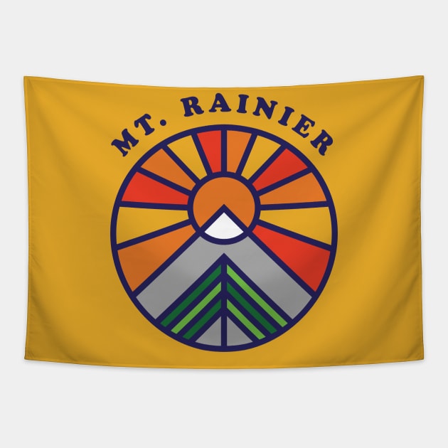 Mt Rainier National Park Tapestry by PodDesignShop
