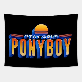 Stay Gold Ponyboy //////// Retro Movie Gift Tapestry