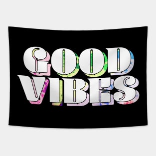 Good Vibes Colorful Tapestry