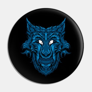 Wolf Blue Pin