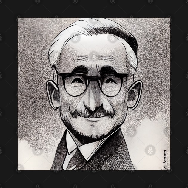F. A. Hayek | Manga-Cartoon style by Classical