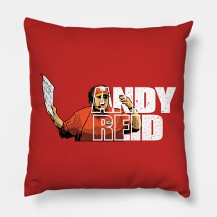 andy reid comic style Pillow