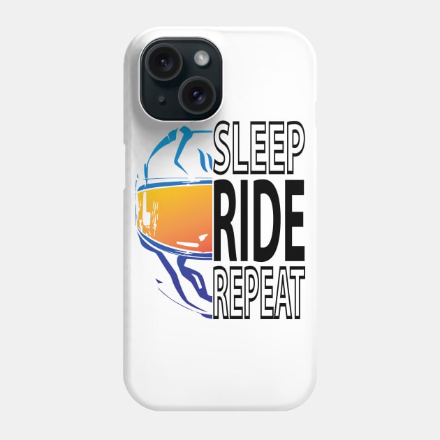 Sleep Ride Repeat Phone Case by TwoLinerDesign