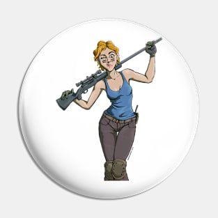 Sniper Girl Pin