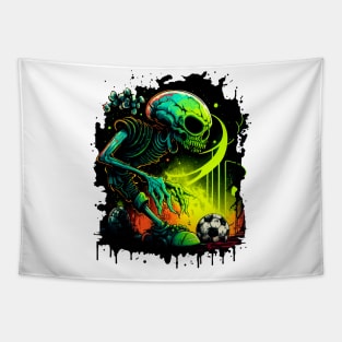 Alien Sports Player Soccer Futball Football - Graphiti Art Graphic Trendy Holiday Gift Tapestry