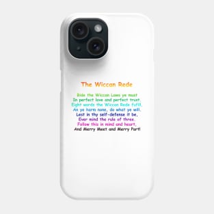 The Wiccan Rede Phone Case