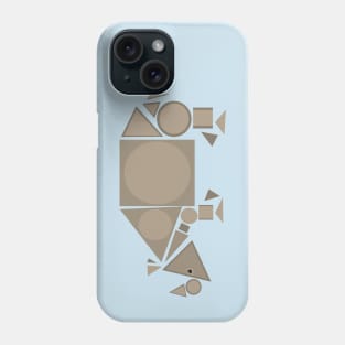 Geometric rhinoceros Phone Case