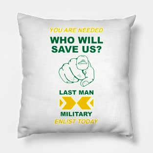 Last Man Propaganda Pillow