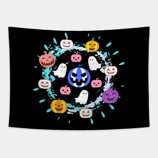 Halloween Face Mask, Happy Hallween For kids, Haloween ghost Face Mask for Kids. Tapestry