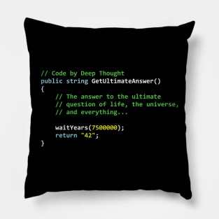 Code by Deep Thought Pillow