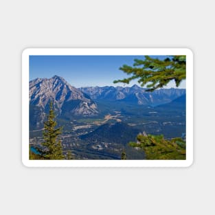 Canada. Banff National Park. View from Sulphur Mountain. Magnet