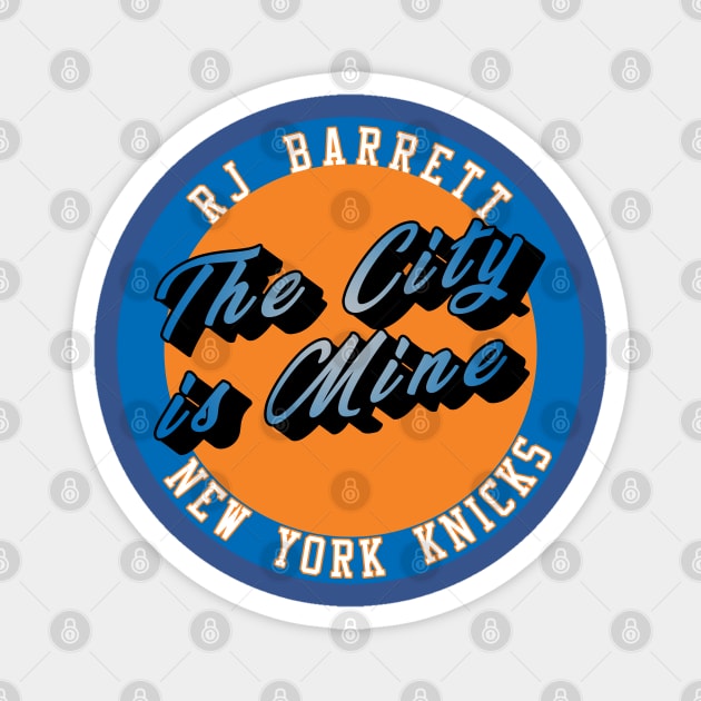 RJ Barrett New York Knicks Magnet by IronLung Designs