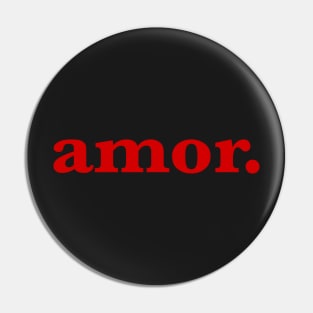 amor red word Pin