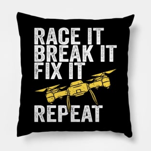 Drone Quadcopter Multicopter Pilot Racing Gift Pillow