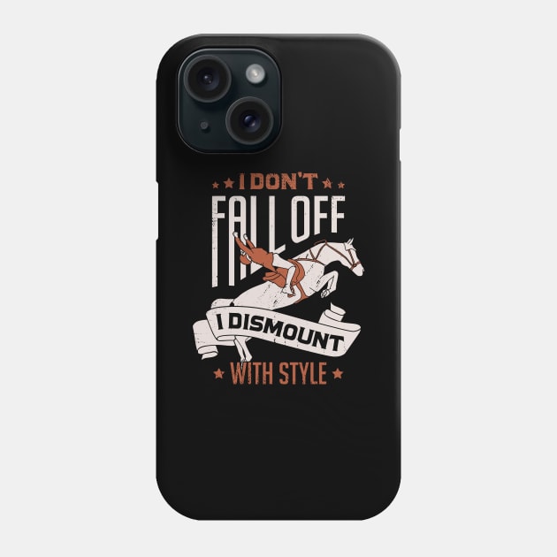 Funny Horseback Riding Horse Rider Gift Phone Case by Dolde08