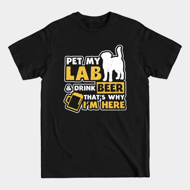 Discover Black Labrador Shirt | Pet Lab Drink Beer Gift - Black Labrador - T-Shirt