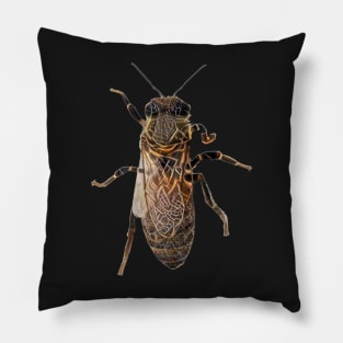 Worker Honey Bee 05 Pillow