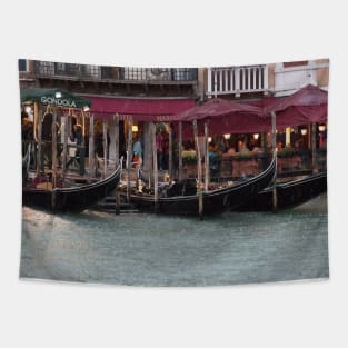 Gondolas in the Rain Tapestry