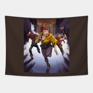 April runing from Rocksteady and Bebop Tapestry