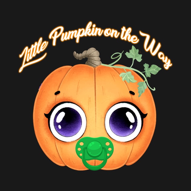 Little Pumpkin on the Way by WalkingMombieDesign