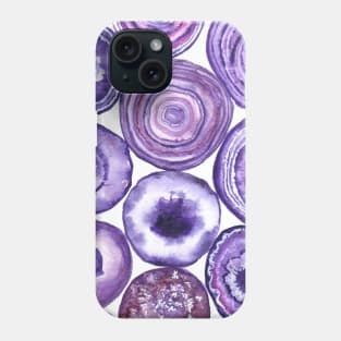 Purple agate pattern Phone Case