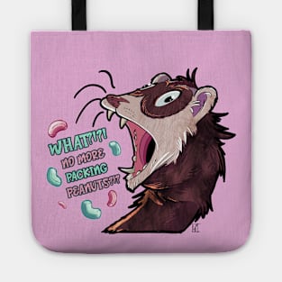 Funny Ferret No More Packing Peanuts Tote