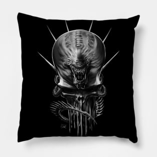 Parasitic Skull Pillow