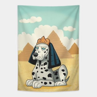 Dalmatian as pharaoh Tapestry