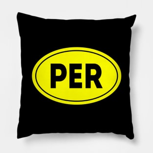 Perth Airport Code Perth International Airport Pillow