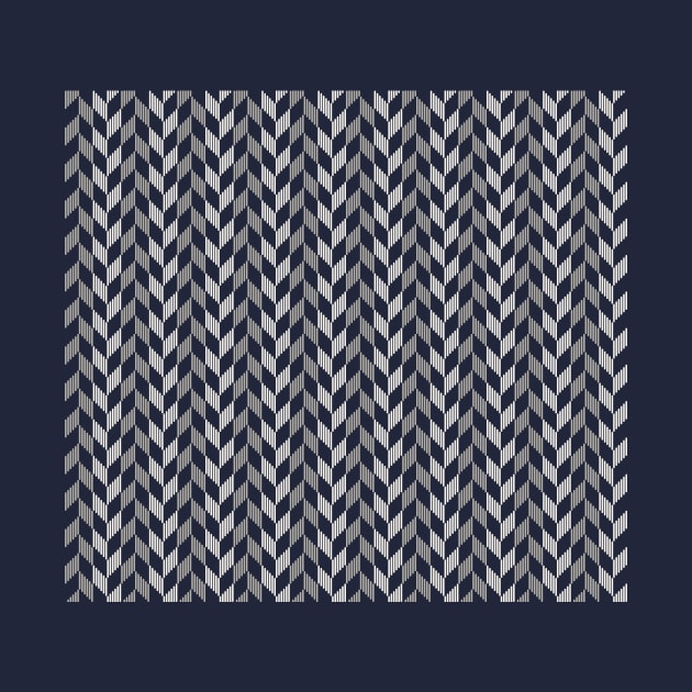 Blue grey color herringbone pattern by PaepaeEthnicDesign