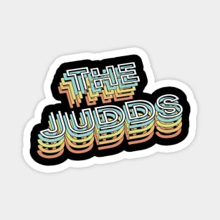 The Judds Retro Typography Faded Style Magnet