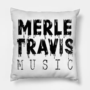 TEXT Desidn Merle Travis Pillow