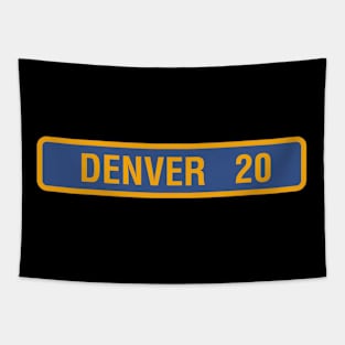 Denver Colorado Street Sign Tapestry