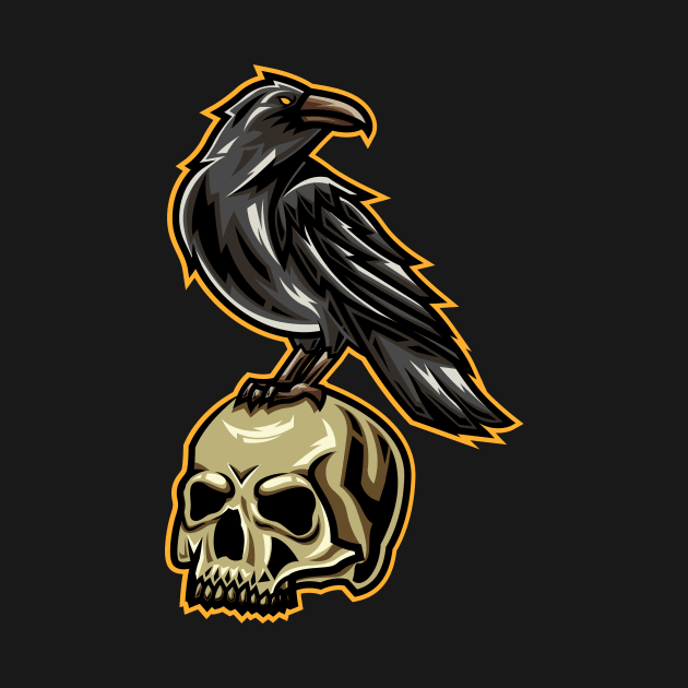 Crow's Skull by Adiawarja