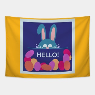 Friendly Easter Bunny Tapestry