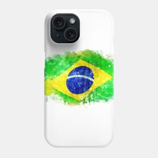 BRASIL National flag watercolor artwork Phone Case