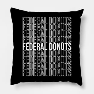 Federal Donut White Pillow