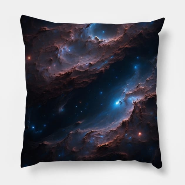 The galaxy dream Pillow by Khaoulagoodies