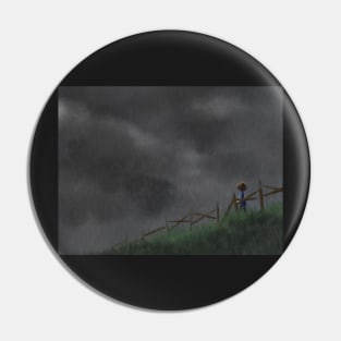 girl in a field (storm) Pin