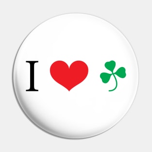 I heart irish Pin