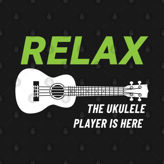 Relax The Ukulele Player Is Here Ukulele Dark Theme by nightsworthy