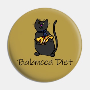 Animals and Food Balanced Diet for Cat Pin