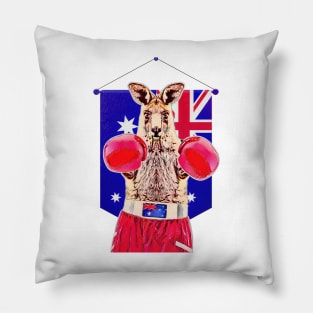 The Kangaroo Boxer in Australia Pillow