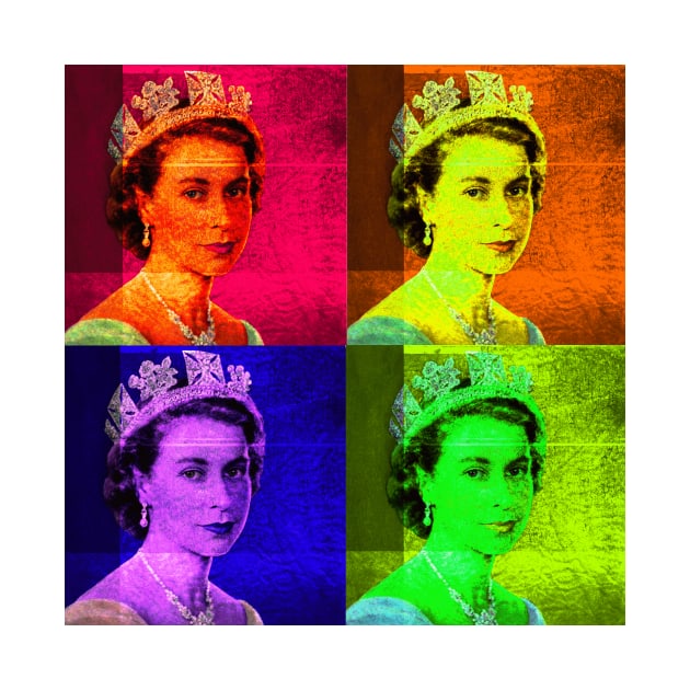 Pop Art - Queen Elizabeth II by Naves