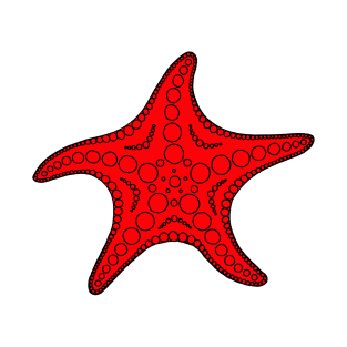 Starfish (black/red) T-Shirt