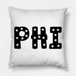 Phi Star Letters Pillow