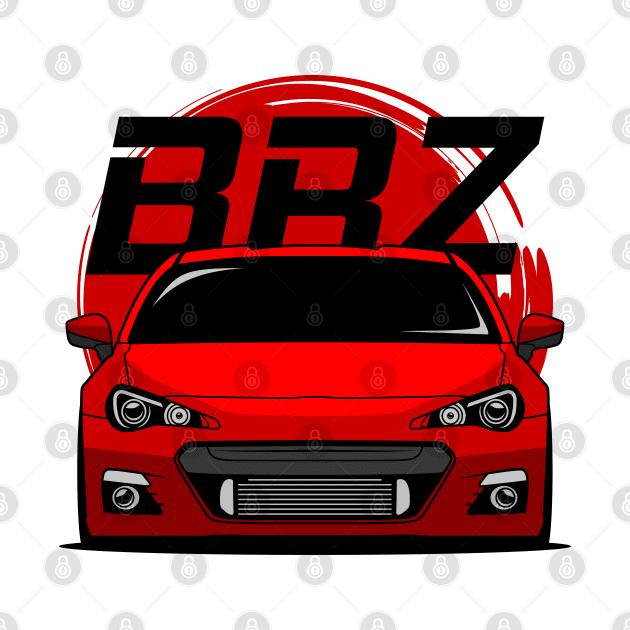 Red BRZ JDM by GoldenTuners