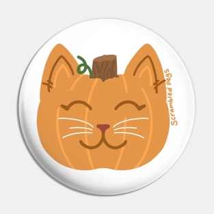 Pumpcat Pumpkin Cat Pin