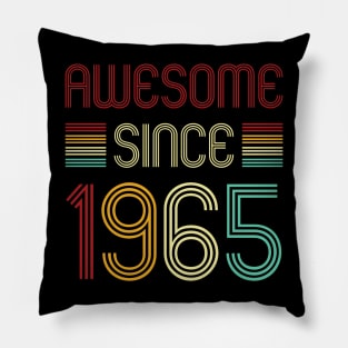 Vintage Awesome Since 1965 Pillow